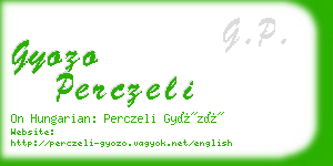 gyozo perczeli business card